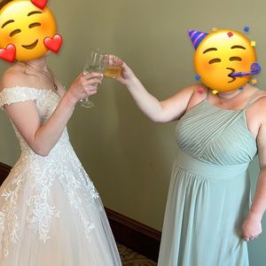 Azazie Gaia Bridesmaids Dress, In Color Agave